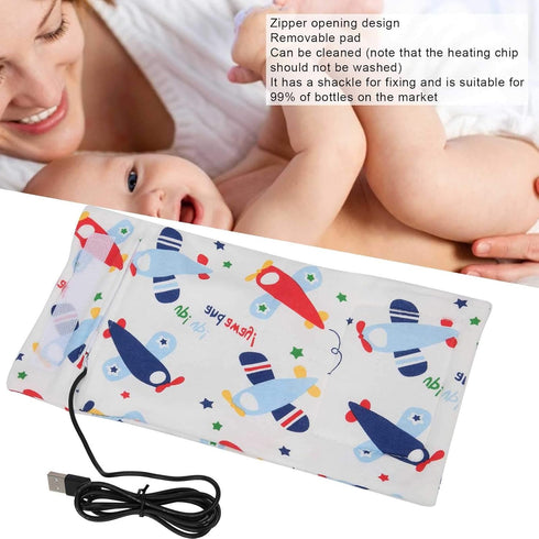 Portable USB Baby Bottle Warmer - Travel-Friendly Milk Heater for Infants