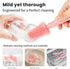 LEQXGO 7-in-1 Set Travel Baby Bottle Cleaner Kit, Baby Bottle Brush with Case for Breast Pump Parts, Bottle Washing Kit