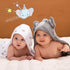 Momcozy Baby Hooded Towel, 8-Piece Bath Washcloth Set for Boys or Girls, Shower Gift