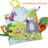 Baby Books 0-6 Months Touch Feel Crinkle Books, Sensory Teething Book for Newborns, Baby Gifts (Jungle Tails)