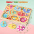 8 Zeoddler Wooden Puzzles for Toddlers, Pcs Space Matching Egg Puzzle, Solar System for Kids, Montessori Toys for Boy