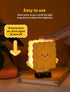 Biscuit Night Light for Kids, Rechargeable Baby Night Lights, Portable Sleep Nightlight, Cute Nursery Lamp, Table Lamps