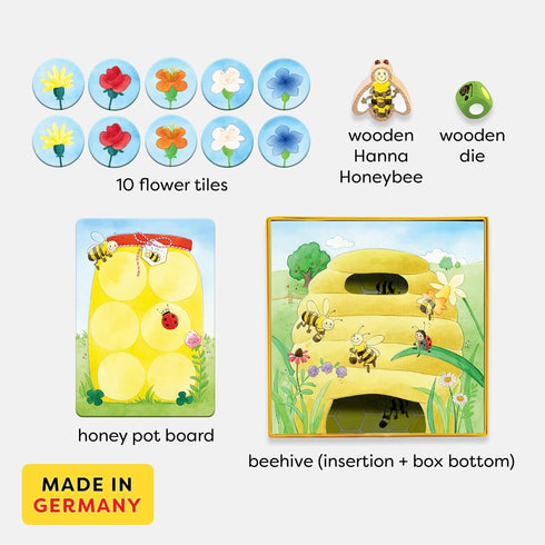 2 2+ HABA My Very First Games Hanna Honeybee - Cooperative Color Die Games Ages (Made in Germany)