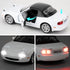 1/32 Mazda Miata MX-5 Alloy Model Car, Toy Car with Pullback, Removable Top, Blinking Lights