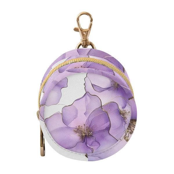 YETTASBIN Beautiful Flower Portable Pacifier Holder Case with Metal Hook Buckle & Zipper