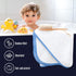 2 Pack 0-7 37.5 37.5 Inch) Baby Bath Towel - Rayon Made from Bamboo, Ultra Soft Hooded Towels for Kids - X Large Size