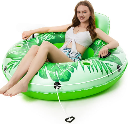 2 Jasonwell Inflatable River Tube Float - Heavy Duty River Float Pool Floats Lake Premium Water Tubes for Floating