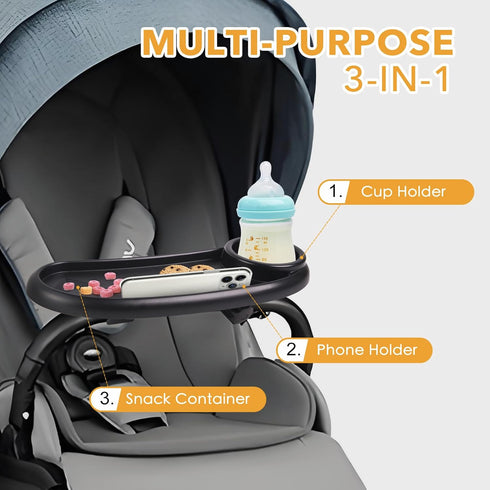 KEUYE Nuna,3 1 Snack Tray Compatible with Nuna,Snack Tray for Stroller Compatible with in Snack Tray Attachment