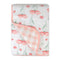 HonestBaby Quilted Baby Blankets - Reversible Organic Cotton for Infant Boys, Girls, Unisex, Strawberry Pink