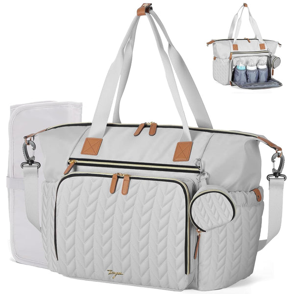 Diaper Bag Tote, Large Diaper Bags Waterproof, Hospital Bag for Labor Delivery,