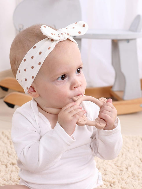 3 Pack 0-12 PandaEar Silicone Teething Toys - Baby Teething Rings, BPA Free Teether for Months, Soothing Sore Gums