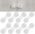 8 Packs Cabinet Door Locks for Baby Proof and Child Safety, Transparent Adhesive Locks for Drawer Cupboards