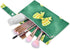 Burbuja 2 Pack, 2 Green Yellow Bows Wet Dry Bags for Baby Cloth Diaper Waterproof Reusable Wet Bag with Zippered