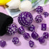 15 Set D3-D100 Set 100 Civaner Pcs Complete Polyhedral Dice Spherical RPG Dice in Opaque Black, Sides for Role Playing