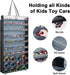 KISLANE Dustproof Hanging Display Case for Toy Cars, Matchbox Cars, Monster Trucks, Rectangular-Black