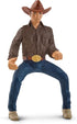 Schleich Farm World Rodeo Calf Adventure Playset, Cowboy Rider Figurine with Horse, Cow, and Dog, 6-Piece Set