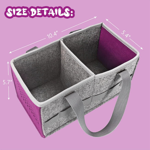 GISEO Set 2 Carrying Case for Tonies Starter & Storage Bag for Tonies Figurine, Felt Cloth Musical Toy Folding Bag