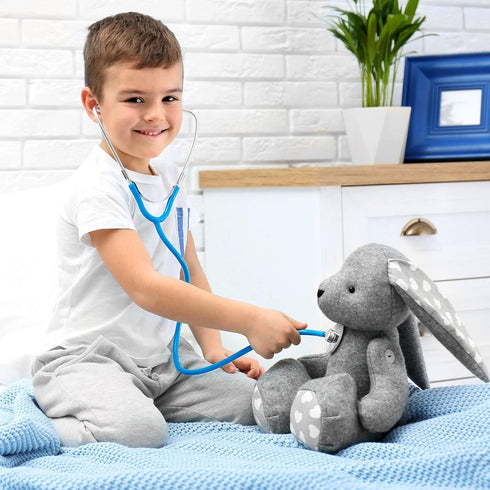2 Pcs Kids Stethoscope Toy, Real Working Nursing Stethoscope for Role Play, Doctor Nurse Cosplay Accessories