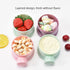 Manwetye 2 PCS Milk Powder Pots,Candy Storage Tank,Formula Dispenser Portable Milk Powder Formula Dispenser Container