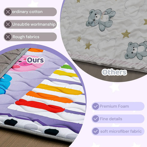 71'' 59'' RONGFA Baby Play Mat for Floor, x Thicken Foam Soft Padded Playmat for Baby, Playpen Mat for Toddlers Infant