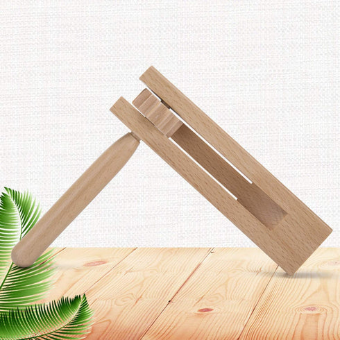 2 Pack Wooden Ratchet Noise Makers, Traditional Mexican Matraca for Parties and Sporting Events