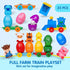 1 2 3 Count Set 8 1 ESPRAY Toddler Learning Toys for Years Old, Matching & Sorting Montessori Farm Train with Farm
