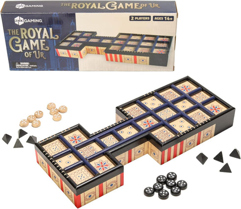 2 4500 The Royal Game of Ur Board Game Ancient Strategy Board Game for Players, Fast-Paced and Easy to Learn, Over