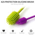 2 Set, A2S A-Brush Silicone Bottle Cleaner Brush, Piece Flexible, Long Handle - Water Bottle Cleaner, Baby Bottle