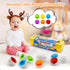 MOONTOY 12PCS Matching Eggs for Toddlers, Montessori Geometric Eggs Educational Learning STEM Toy
