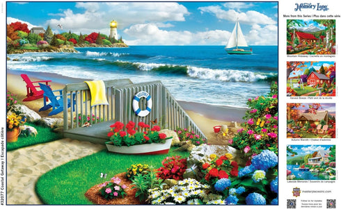 Masterpieces 300 Piece EZ Grip Jigsaw Puzzle - Coastal Getaway - 18"x24"
