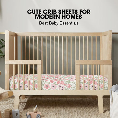 2pk Little Grape Land Crib Sheets for Boys and Girls Baby Crib Fitted Sheet for Standard Size Crib and Toddler Mattress