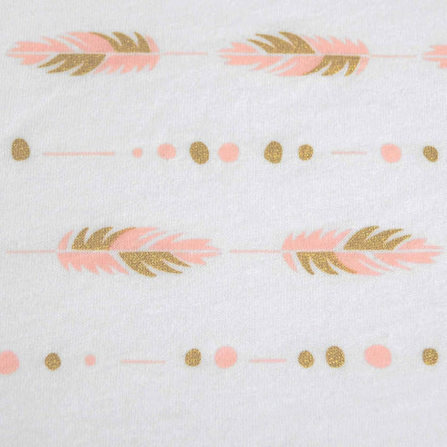 2 Pack 28" 52", 100% American Baby Company Fitted Crib Sheets x Soft Breathable Neutral Cotton Jersey Sheet, Sparkle