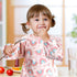 SPINFOX 2 Pack 6-24 Baby Smock for Eating, Mess Proof Baby Bib, Waterproof Toddler Baby Feeding Bibs Shirt for Girl