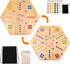 WodGod Marble Board Game,Set:1 Board+30 Marbles+7 Dice+1 Storage Bag+1 Shoulder Bag,6 Colors,Fast