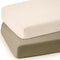 lulumoon Baby Muslin Crib Sheets - Toddler Cotton Fitted Crib Sheets Neutral
