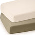 lulumoon Baby Muslin Crib Sheets - Toddler Cotton Fitted Crib Sheets Neutral