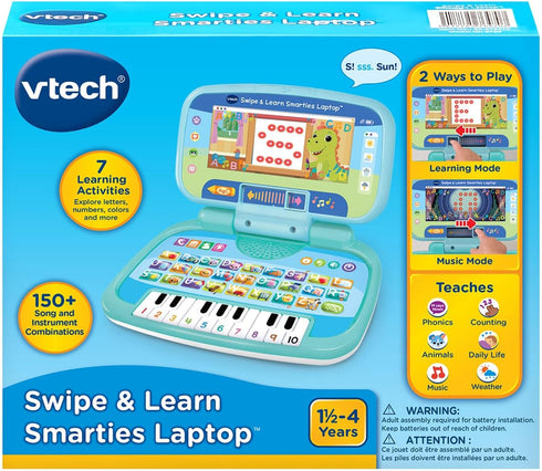 VTech Blue Smart Laptop for Kids - Interactive Learning Toy