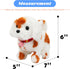 Hopearl Walking Dog with Bell Interactive Electronic Pet Plush Toy, Woof and Moving Animated Nodding Head