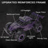 1:16 Scale Purple Remote Control Car, 20 Km/h High Speed Monster Vehicle with LED Headlights, RC Truck for Kids Adults