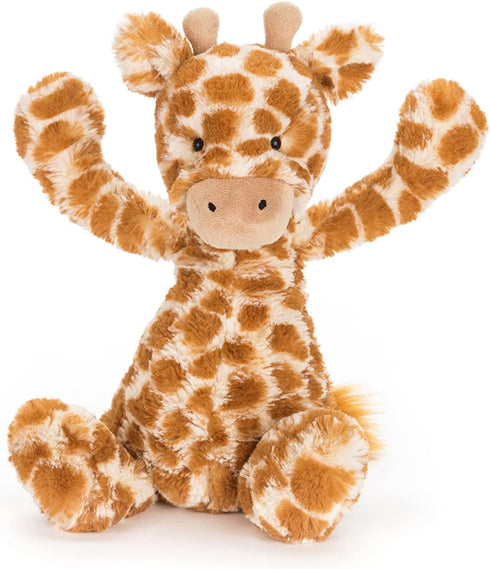 Jellycat Bashful Giraffe Stuffed Animal, Medium 12 inches, Safari Plush Toy