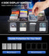 MoKo Card Storage Box for Trading Cards, 3000+ MTG Deck Box with 24 Colorful Dividers & 4 Card Supporters