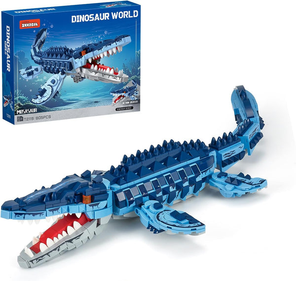 Mosasaur Dinosaurs Building Sets,805 Pcs Ocean Animal Building Toys,Sea Creatures Creativit Model