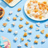 240 Junkin Pieces Fake Popcorn Decor Resin Artificial Miniature Popcorn Resin Food Props Pendant for Keychain Earring