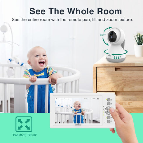 Add-on Baby Camera Unit, Baby Monitor Camera, Only Works with B152 Monitor, Maximum 2 Cameras