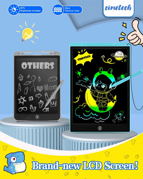 Toddler Kids Toys Gifts - 12 Inch LCD Writing Tablet Doodle Board Pad, Colorful Educational Drawing Tablets