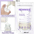 400 Count 7 oz Newwiee Breastmilk Storage Bags Leak Proof Double Zipper Seal Breast Milk Storing Bags Self Standing