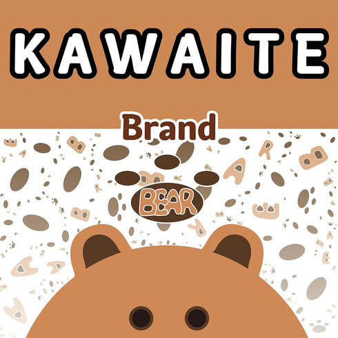 Kawaite Gummy (1 Pack) Brown Bear Stress Relief Dough Ball - Animal Squishy Squeeze Ball Fidget Toy - Stretchy Stress