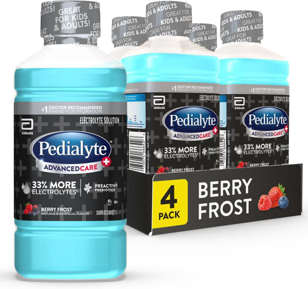 Pedialyte AdvancedCare Plus Electrolyte Hydration Drink, Has 33% More Electrolytes and Has