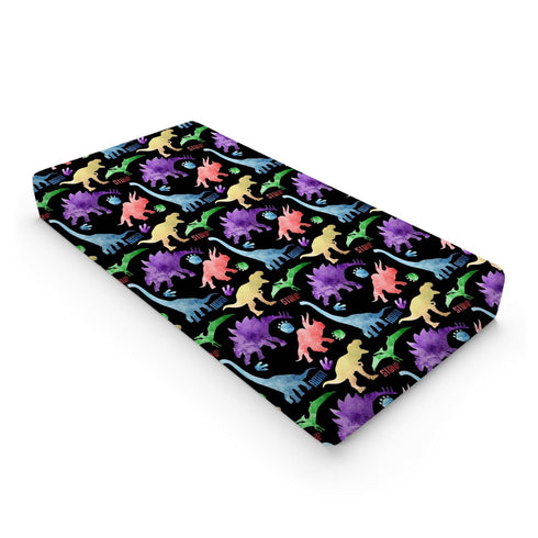Colorful Dinosaur Baby Changing Pad Covers for Boys & Girls, 32''x16'', Soft Breathable Unisex Sheets