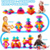 Set 30 3+, Translucent Building Block with Toy Storage Bag, Pcs Light-Passing Stacking Toys for Kids Ages STEM
